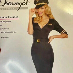 Dreamgirl Black Captain Costume